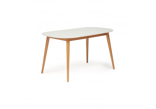 Стол обеденный MAX (Макс) (белый-натуральный)