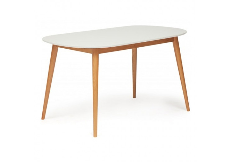 Стол обеденный MAX (Макс) (белый-натуральный)