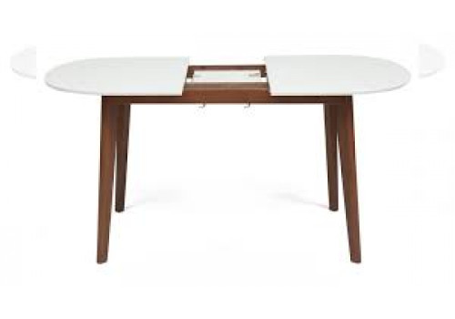 Стол обеденный раскладной BOSCO (белый-коричневый)