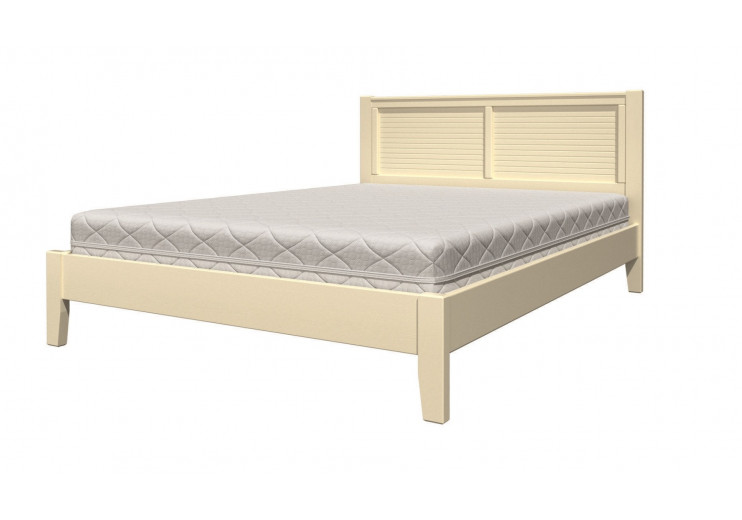 Кровать Грация 3  (слоновая кость)  + основание ортопедическое