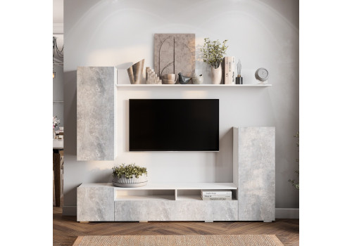 Гостиная Диаманд цемент светлый