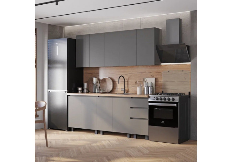 Кухня Честер 2 м графит