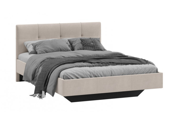 Кровать без ПМ «Элис» Тип 1 (без подъемного механизма) Исп.2 Велюр Бежевый