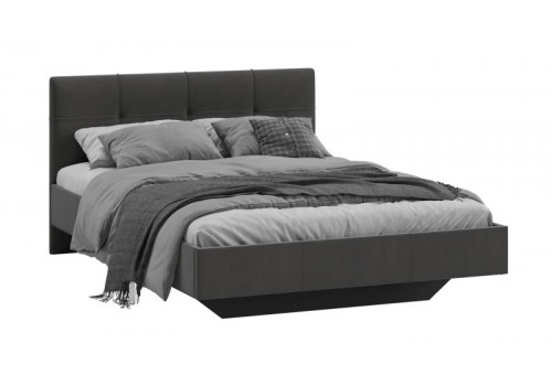 Кровать без ПМ «Элис» Тип 1 (без подъемного механизма) Исп.2 Велюр Графит