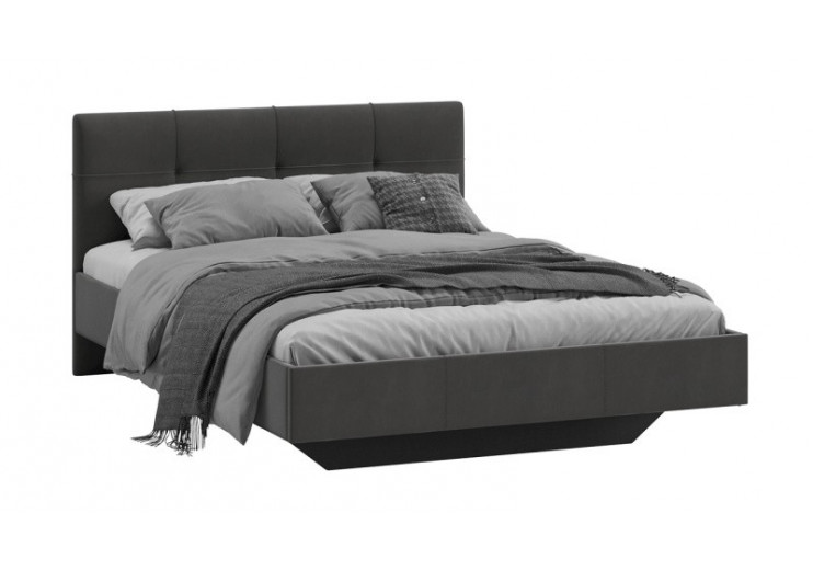 Кровать без ПМ «Элис» Тип 1 (без подъемного механизма) Исп.2 Велюр Графит