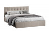 Кровать с ПМ «Эмма» (с подъемным механизмом) с заглушиной Велюр Confetti Smoke