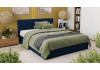 Кровать с ПМ «Лора» (с подъемным механизмом) с заглушиной Велюр Confetti Blue