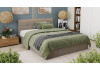 Кровать с ПМ «Лора» (с подъемным механизмом) с заглушиной Велюр Confetti Smoke