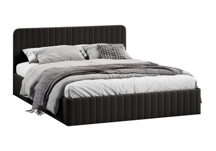 Кровать с ПМ «Шелли» Тип 1 (с подъемным механизмом) с заглушиной Велюр Confetti Stone