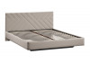 Кровать без ПМ «Кевия» Тип 1 (без подъемного механизма) Велюр Confetti Smoke