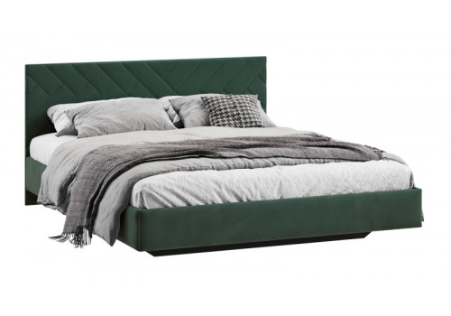 Кровать без ПМ «Кевия» Тип 1 (без подъемного механизма) Велюр Confetti Deep forest