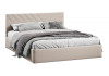Кровать с ПМ «Кевия» Тип 1 (с подъемным механизмом) с заглушиной Велюр Confetti Cream