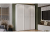 Шкаф-купе с 3 глухими дверями «Оскар Скания» Ручка белая, Белый снег, Белый матовый