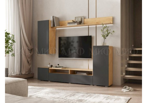 Гостиная Верона (Графит, Дуб Крафт)