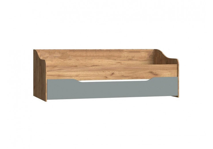 Кровать Миф Челси Color выдвижная Дуб Крафт золотой / Мята темная